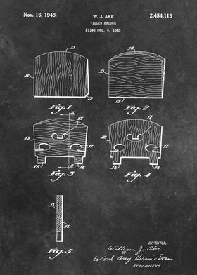 1948 Ake Violin Bridge 
