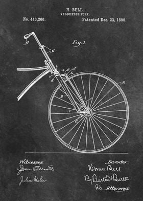 1890 Bell Velocipede fork 