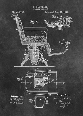 1892 Cloutier  Barbers chair