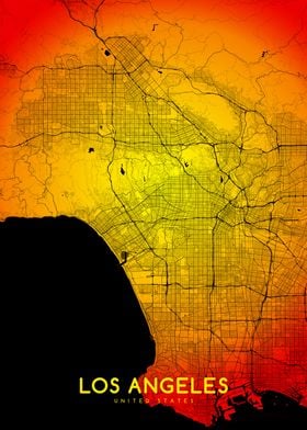 Los Angeles map