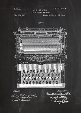 Type Machine Patent Drawing-preview-1