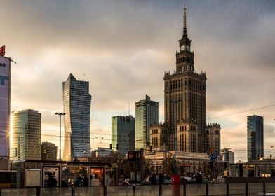 Palace of Culture in Poland. 