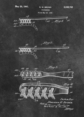 1939 Brown Toothbrush patent