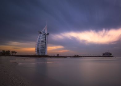 Burj Al Arab sunset
