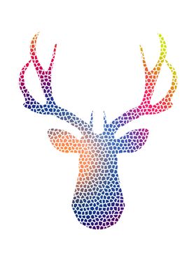 Colorful deer