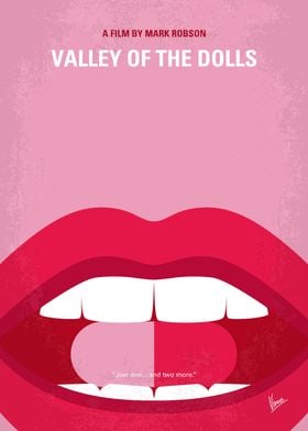 No945 My Valley of the Dolls minimal movie poster