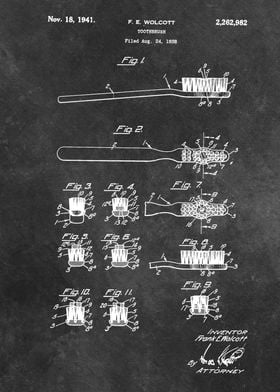 1938 Wolcott Toothbrush