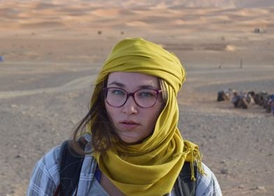 Traveler in a Sahara