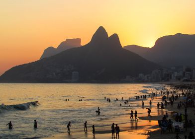 Sunset in Ipanema