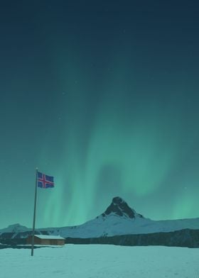 Iceland Flagpole