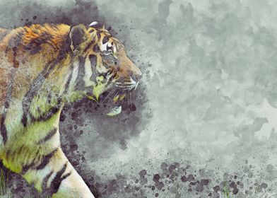 Watercolor_Tiger 1
