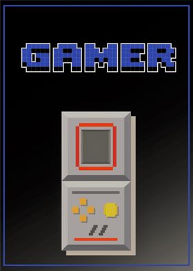 Blue Pixel Gamer No. 3