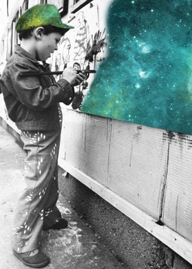 KID PAINTING THE UNIVERSE