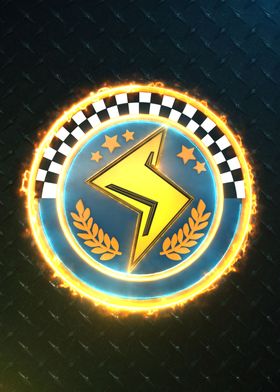 3D Lightning Cup Emblem