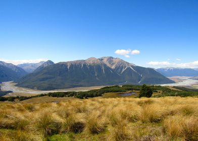 Southern Alps from the Bealey Spur