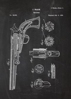 1859 Revolver - Patent Drawing