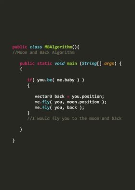 Moon and Back Algorithm in Java