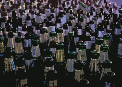 Beer bottle art