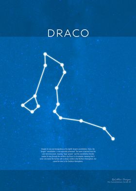 Draco The Constellations Series 05 Minimalist