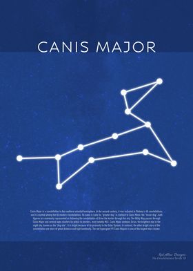 Canis Major Constellations Minimalist Series 18