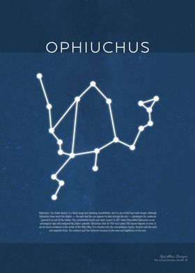 Ophiuchus The Constellations Minimalist Series 09