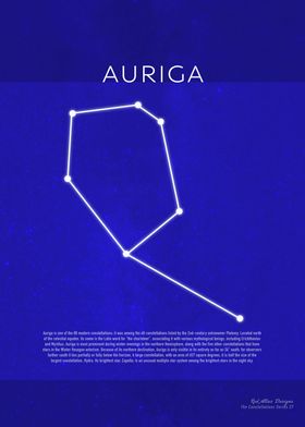 Auriga The Constellations Minimalist Series 27