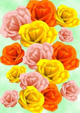 Roses Pastel Colors Floral Co