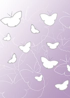 Butterflies in lilac
