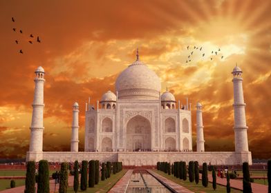 Taj Mahal Architecture in Mor