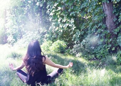 Meditation Surrounded by Natu