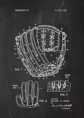 1971 Baseball Glove - Patent 