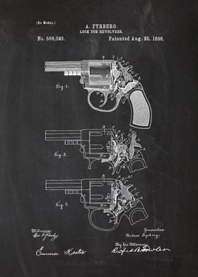 1896 Lock for Revolvers - Pat