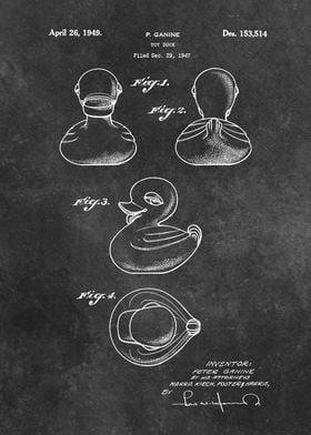 patent art Ganine 1947 toy