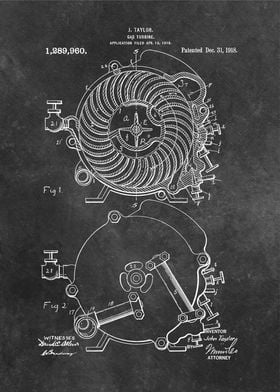 Taylor Gas turbine 1918