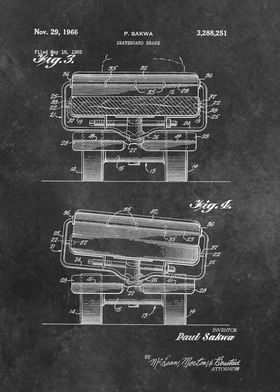 patent art Sakwa Skateboar