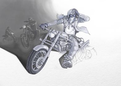 Motorcycle Rider Freeman