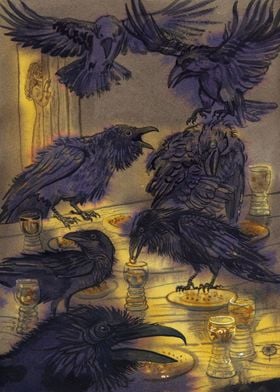 Seven ravens fairy tale by the Grimm Brothers 