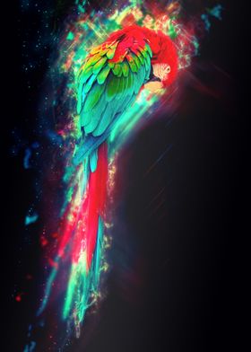 Glowing Parrot
