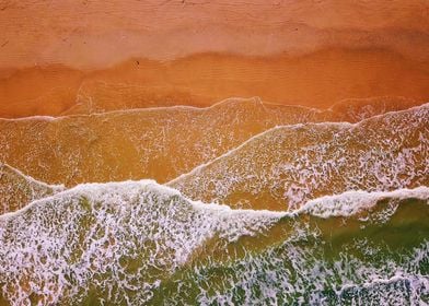 Waves Crashing on a Beach