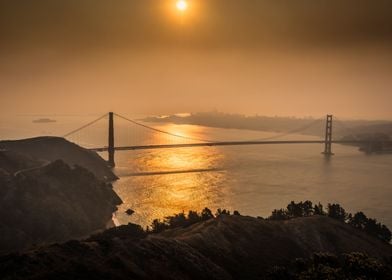 Smokey San Francisco Bay Sunrise