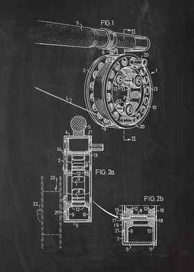 Fishing Reel - Patent Drawing