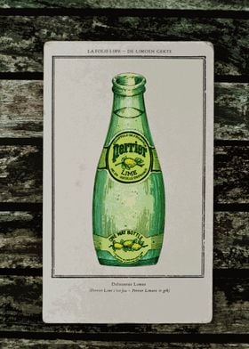 Retro illustration PERRIER