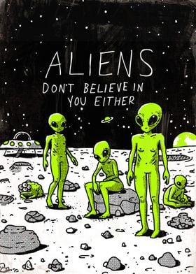 Aliens UFO Art