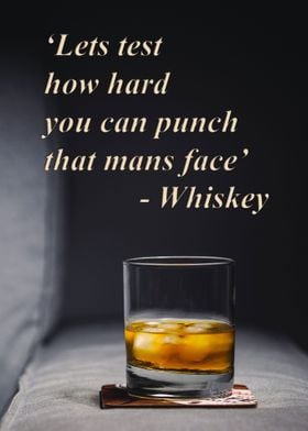 Funny whiskey poster
