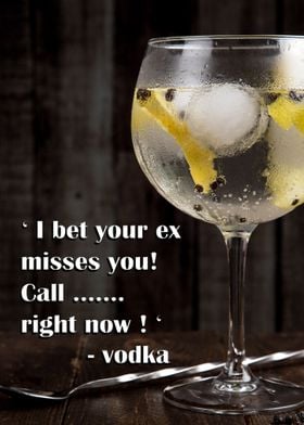 Funny vodka poster