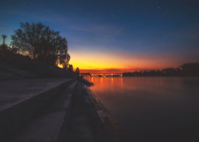 Dusk at the Riverside