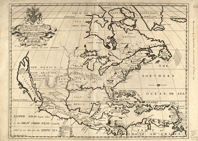 North America Map (1722)