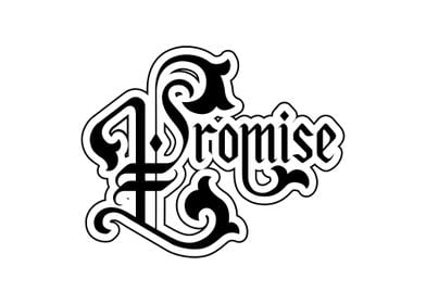 Promise Lettering Medieval (Black Version)