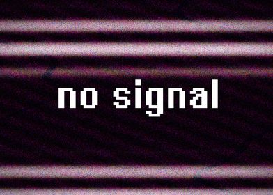 No signal, television broadcast glitch