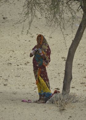 Desert Lady in Tharparkar Sindh